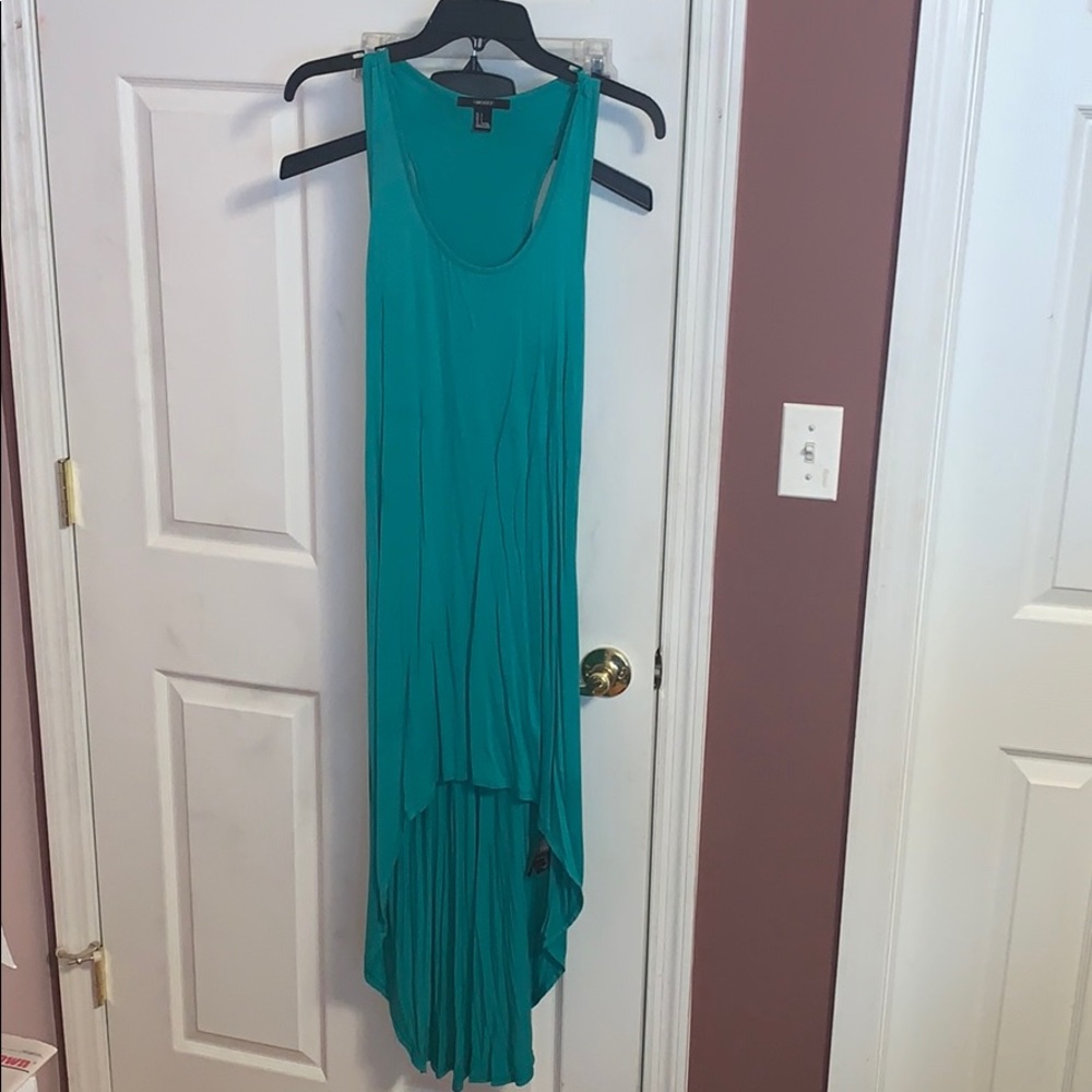Green maxi dress
